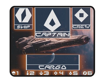 Starship, Captain, and Crew Play mat *Rules in Description*