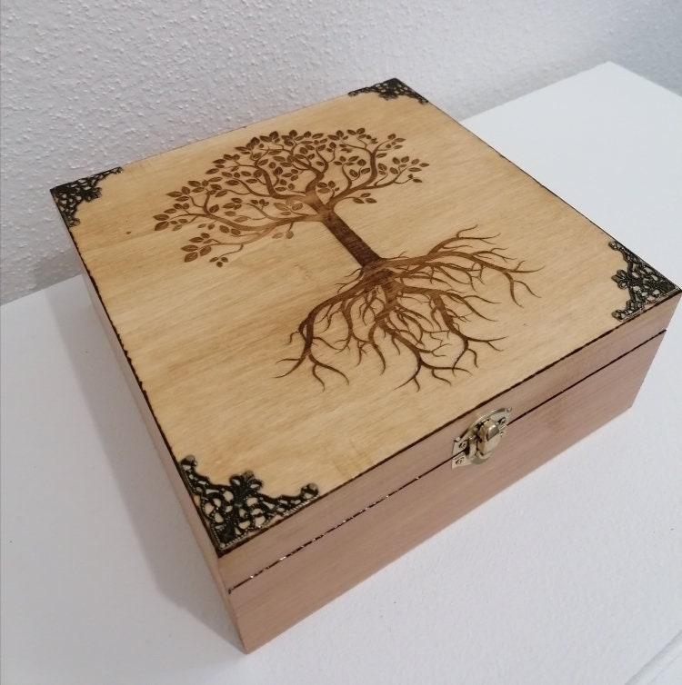 Boîte à Reiki Arbre de Vie Celtique et Antahkarana 3Ème Niveau Maître Soin Distance Grille Cristaux