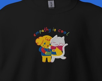 Empathy is Cool Embroidered Unisex Sweatshirt S - 5XL