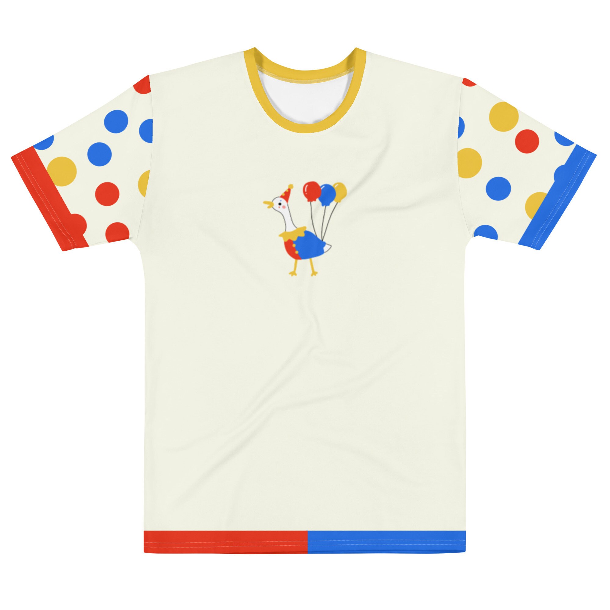 Clown Goose Primary Colors Kidcore Men's Sized T-shirt - Etsy