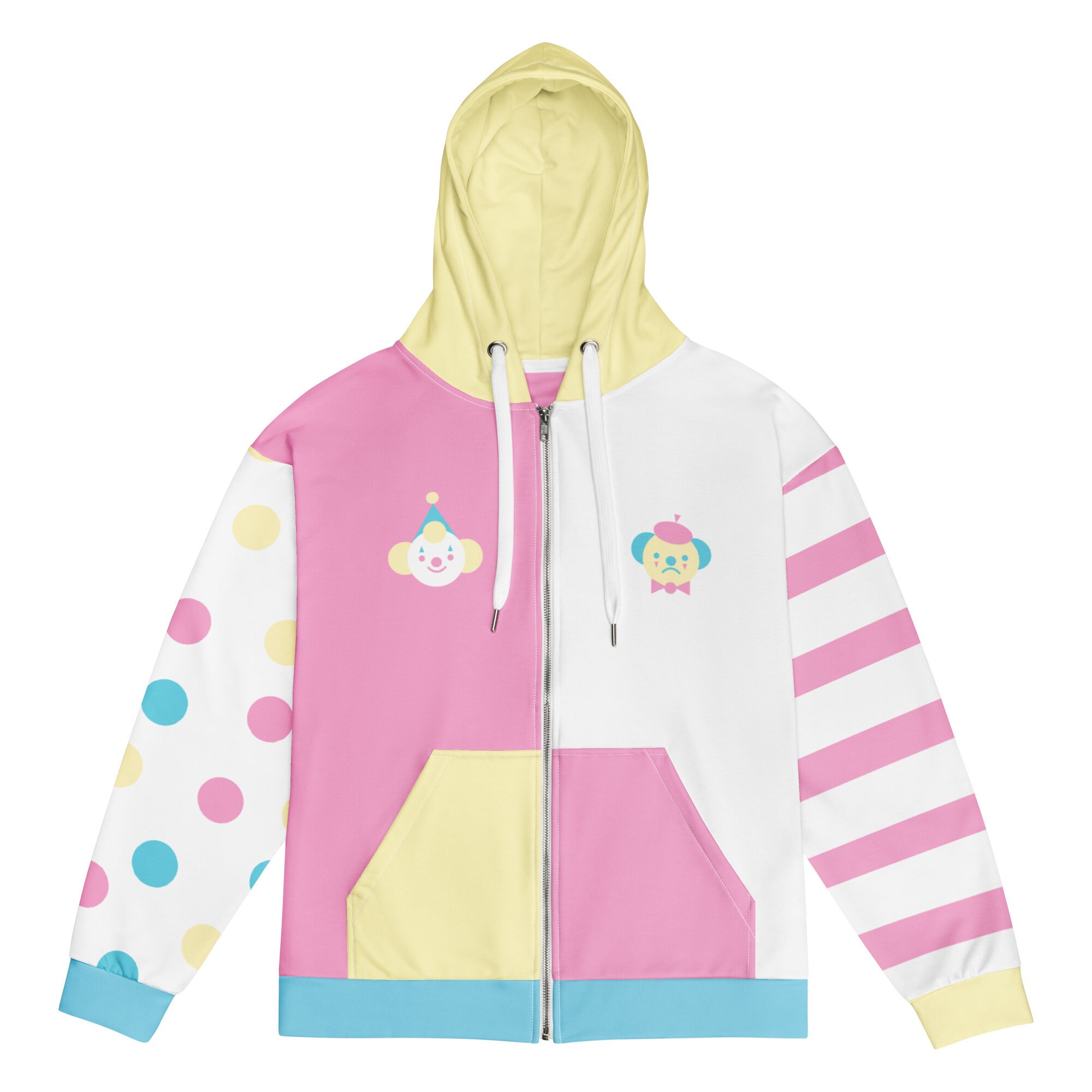 Clown Vs Mime Candy Colors Unisex Zip Hoodie - Etsy