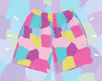 Rad Rainbow Camo Men's Sized Recycled Athletic Shorts