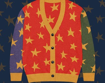 Wizard's Starry Shawl Knitted Cardigan 2XS - 3XL