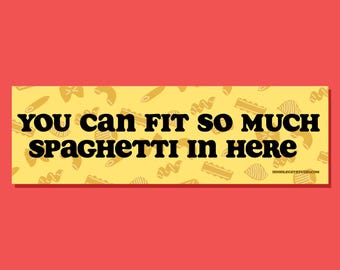 Spaghetti Car Magnet 10" x 3"