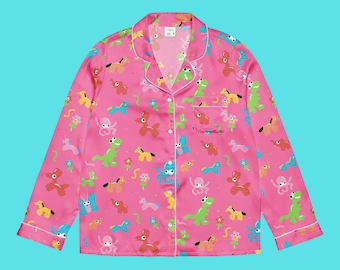 Balloon Animal Slumber Party Clowncore Women’s long sleeve pajama top Balloon Twister Gift