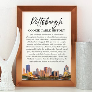 Pittsburgh Cookie Table Wedding Tradition Sign