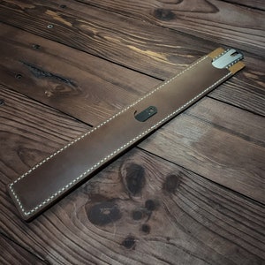 Handmade Leather Saber Saw Blade Cover: Personalized Tool Organizer
