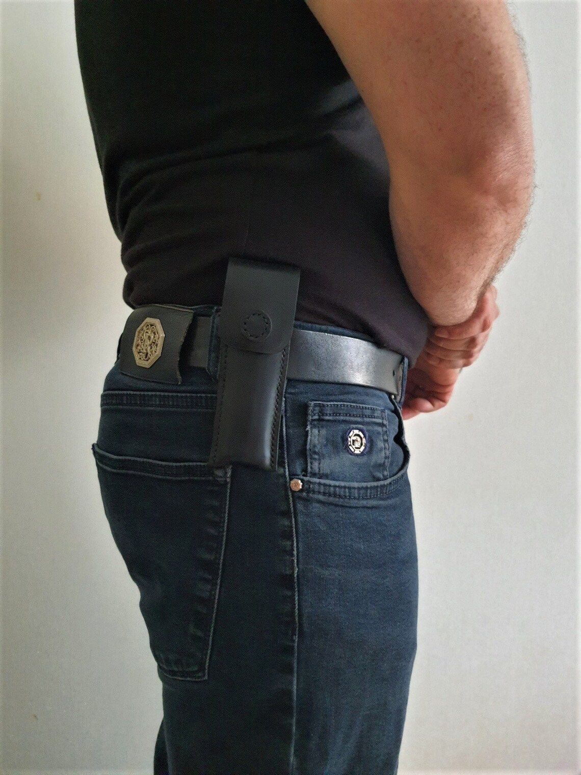 Leather Case for Butterfly Knife With Two Horizontal and Etsy