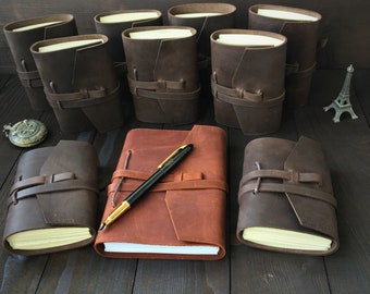 Personalized leather journal handmade, sketchbook, notebook, travel journal, journal blank, lined notebook, wedding gift. Customized journal