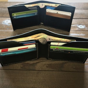 Personalized Handmade Leather Wallet: Minimalist Slim Design