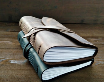 Personalized Leather Journal: Handmade Travel Diary, Sketchbook