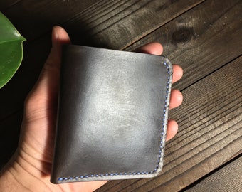 6 Pocket Horizontal Leather Wallet - natural leather.Bifold Wallet, Handmade leather wallet, Personalized Wallet, Men Wallet, Groomsmen Gift