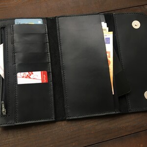 Portefeuille de voyage en cuir Portefeuille long en cuir Portefeuille porte-cartes Portefeuille porte-cartes Le portefeuille de voyage est un bon cadeau Portefeuille personnalisé.