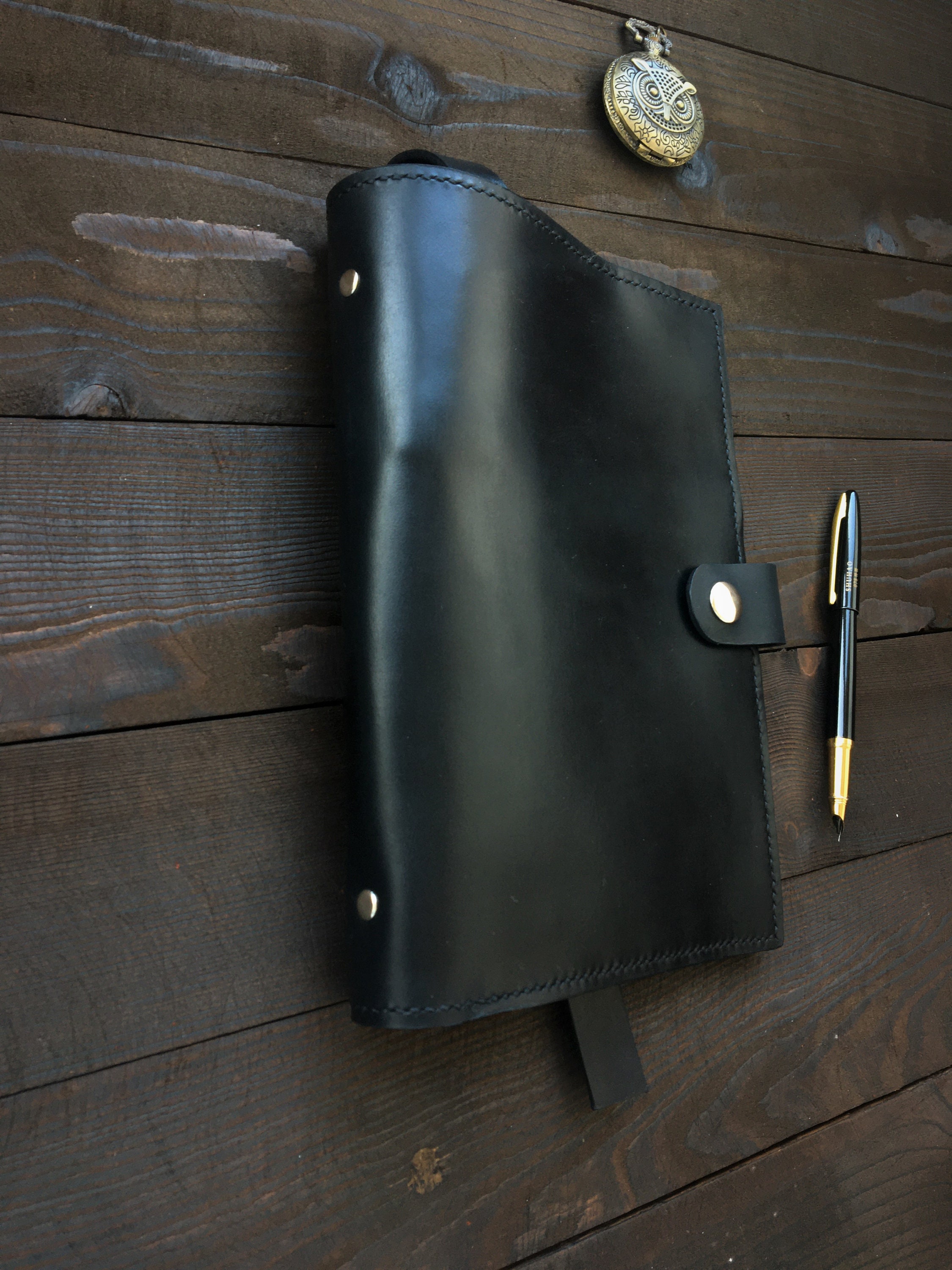 Refillable Leather Journalleather Binder Coverleather Binder Etsy