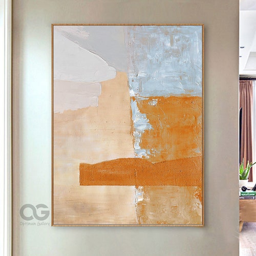 Oversized Orange Minimalist Painting Original Bright Abstract Paintings On Canvas Extra Large Modern Abstract Acrylic Art shops Living Room Decor