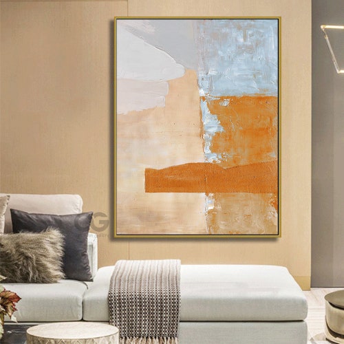 Oversized Orange Minimalist Painting Original Bright Abstract Paintings On Canvas Extra Large Modern Abstract Acrylic Art shops Living Room Decor