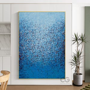 Jackson Pollock Style Painting On Canvas Original Abstract Art Colorful Urban Fine Wall Art Oil Textured Painting for Indie Room Wall Decor