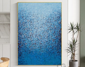 Jackson Pollock-stijl schilderij op canvas originele abstracte kunst kleurrijke stedelijke fijne muurkunst olietextuur schilderij voor indiekamer muurdecoratie