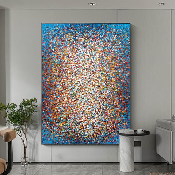 ジャクソン ポロック スタイルの抽象画 手作り 高級スタイル モダン