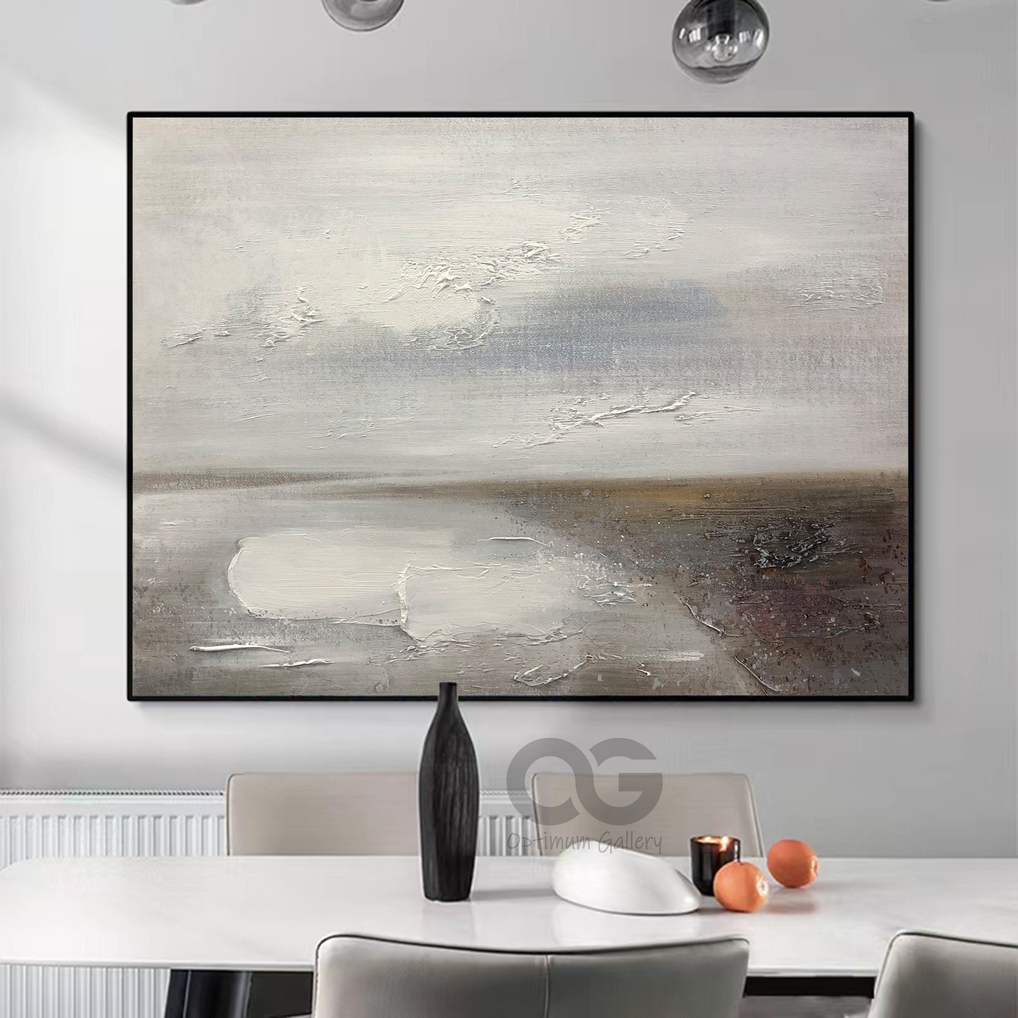 3D Textured Coastal Abstract Wall Art for Modern Beach Home Decor