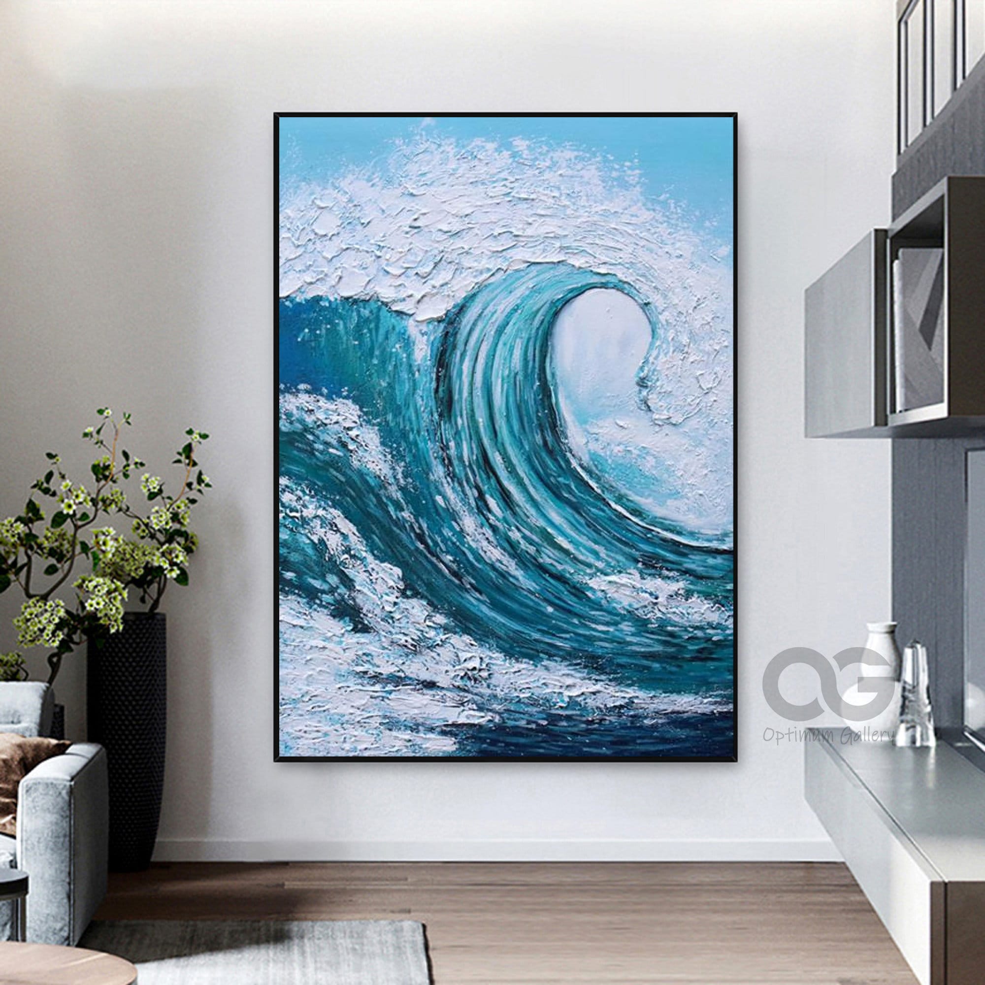 Summer Beach Landscape Wall Art Canvas