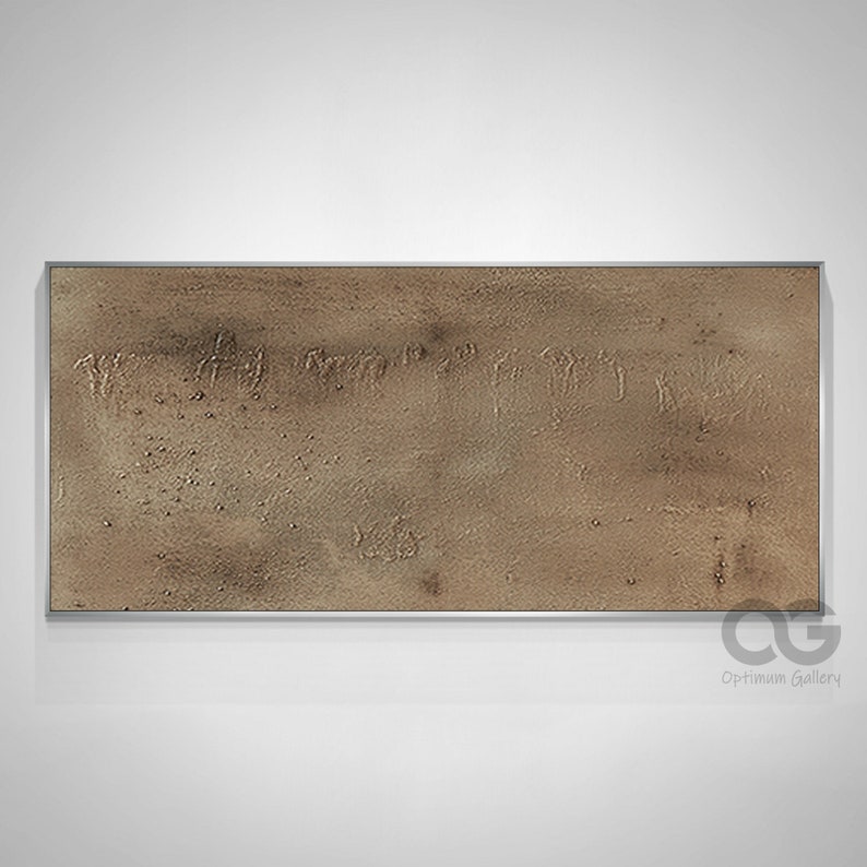 Wabi-Sabi Wall Art Large Abstract Brown Minimalist Wall Art Original Brown Painting Modern Textured Wall Art Oversized Minimalist Canvas Art image 8