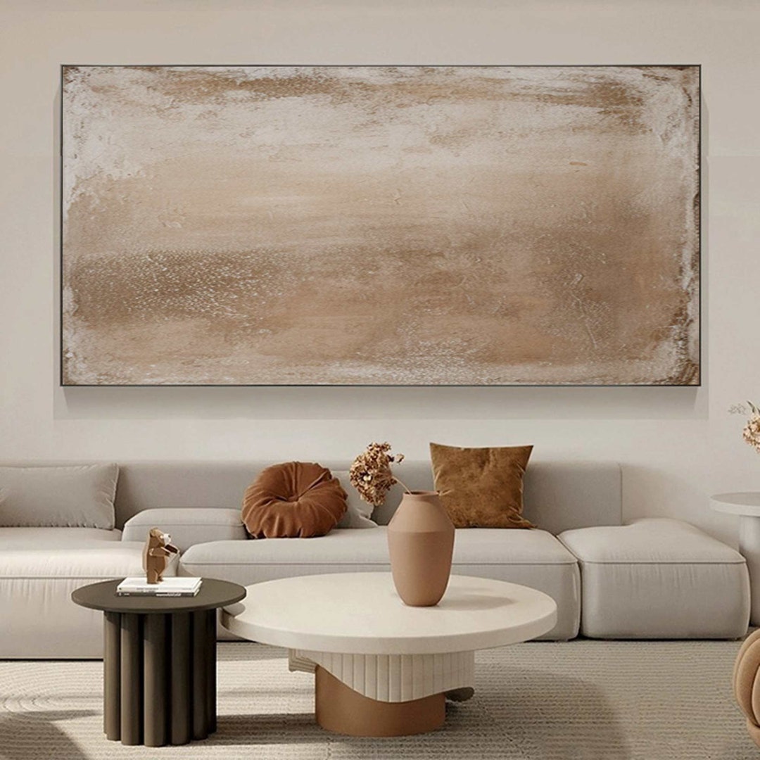 Beige Abstract Wall Art Wabi Sabi Wall Art Earth Tone Texture Painting ...