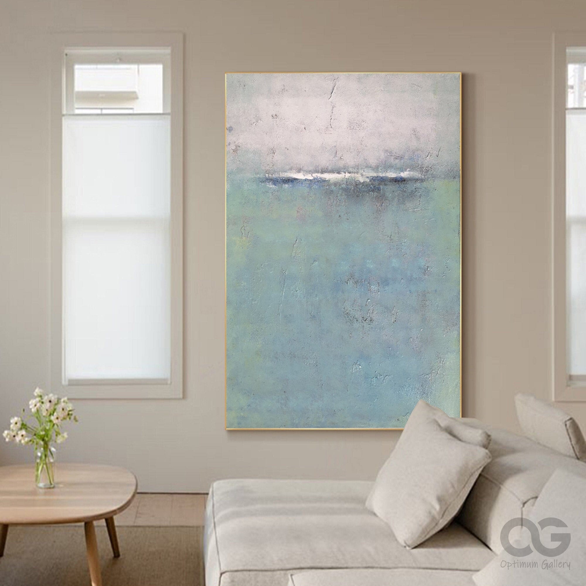 Wave Texture Wall Decor： Modern Brown Beach Abstract Artwork Piece