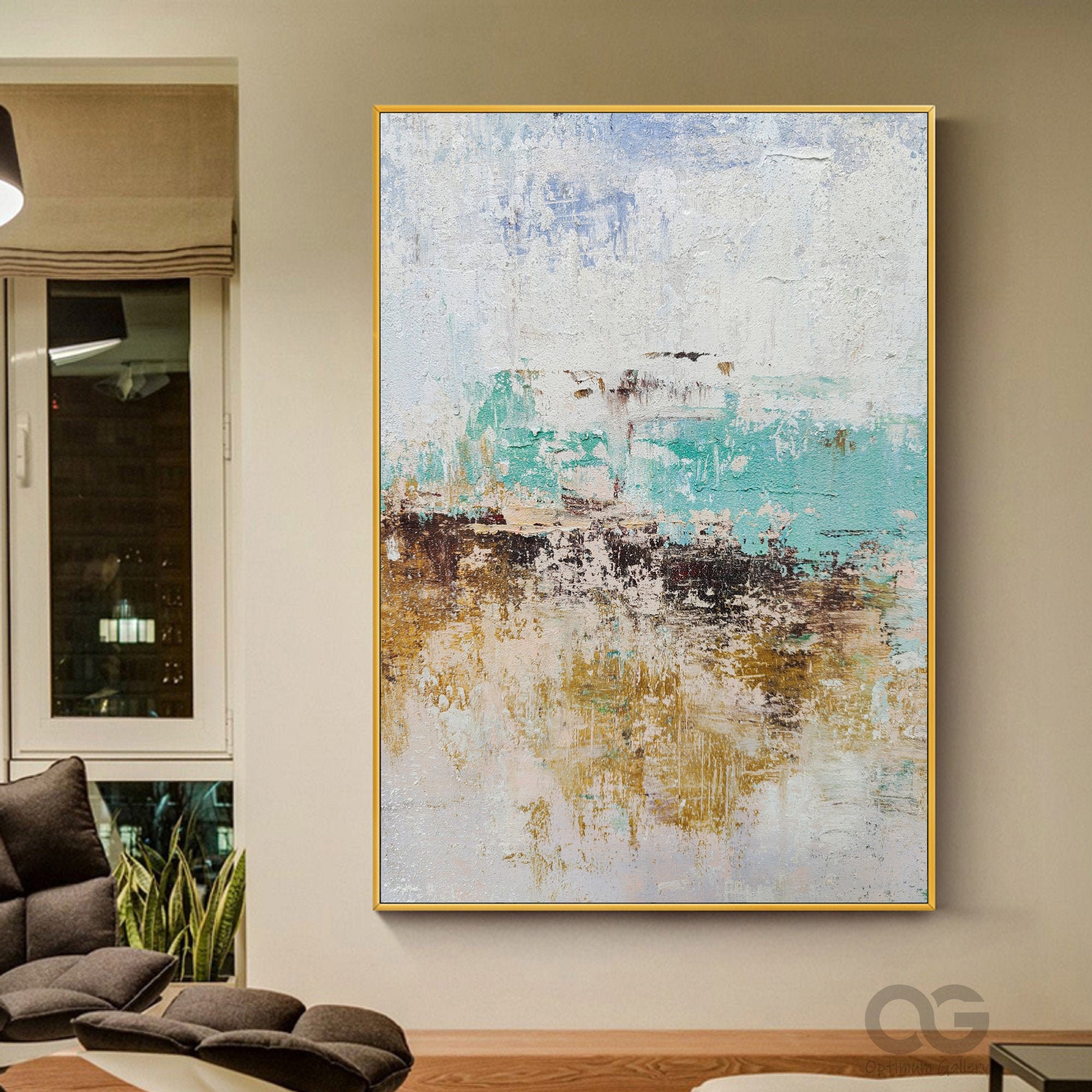 Modern Coastal Artwork Framed Extra Large Coastal Wall Art Etsy