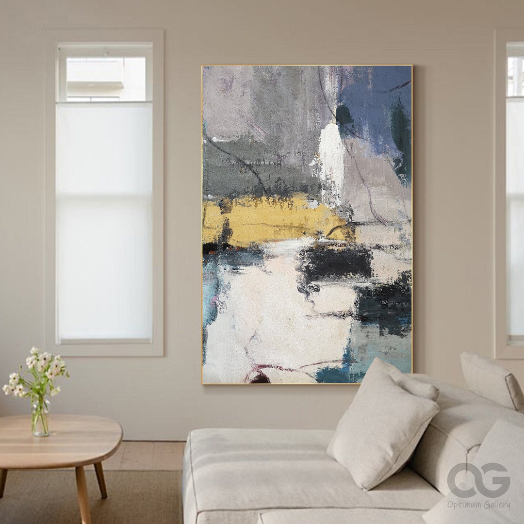 Framed Contemporary Abstract Painting Nature Abstract Art Etsy