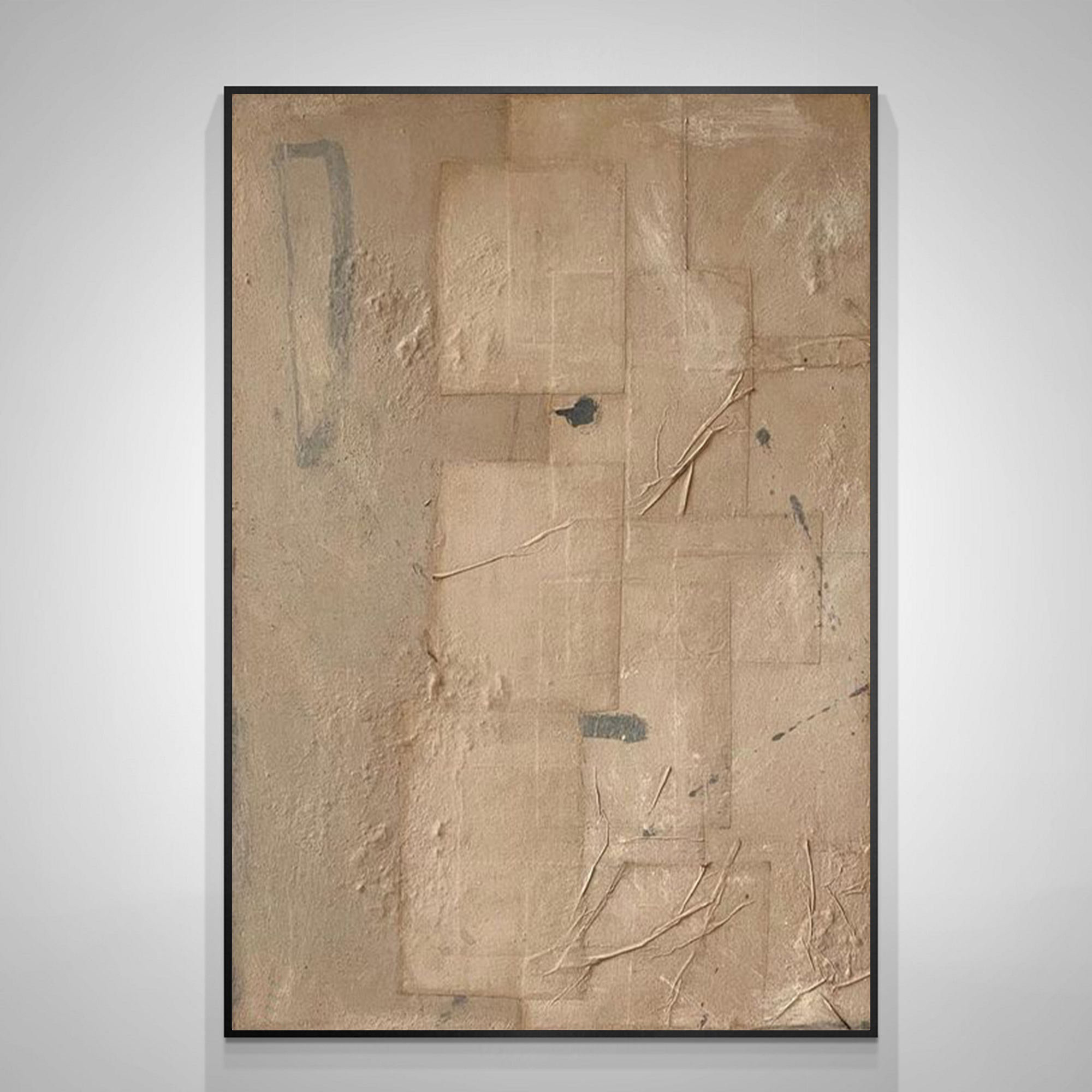 Brown Wabi Sabi Wall Art Brown Beige Abstract Painting Brown Minimalist ...
