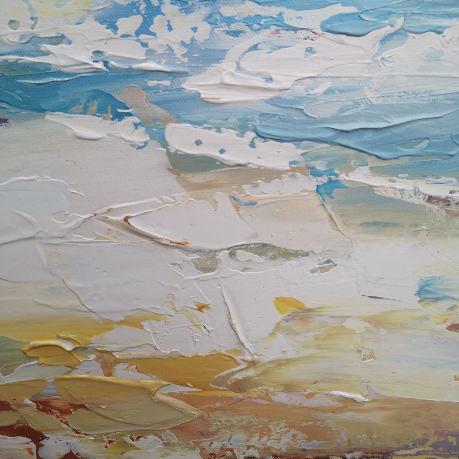 Framed Seaside Wall Art Seaside Painting Abstract Seascapes Etsy