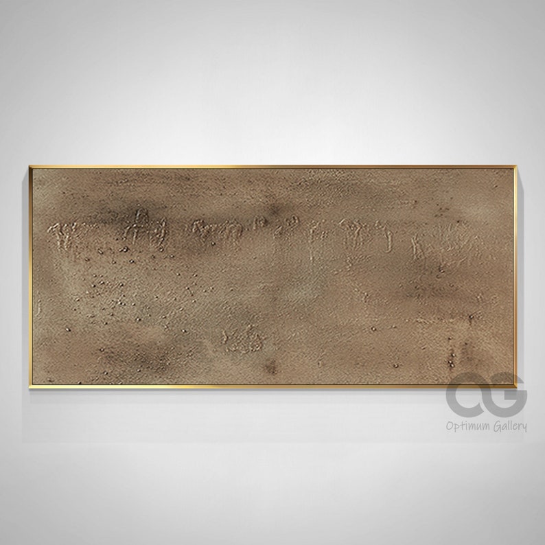 Wabi-Sabi Wall Art Large Abstract Brown Minimalist Wall Art Original Brown Painting Modern Textured Wall Art Oversized Minimalist Canvas Art image 6