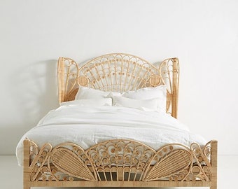 Rattan Bed Etsy
