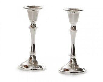 Sabbath Candlesticks ,jewish Classic Filigree Silver Plated Candlesticks ,100% Kosher Made In Israel, Judaica gift. for Wedding, bat mitzvah