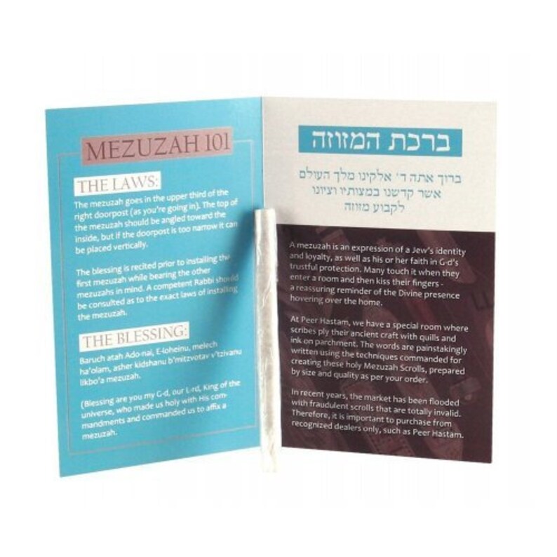 Mezuzah Scroll Sephardic Version Made in Israel 100% Kosher - Etsy