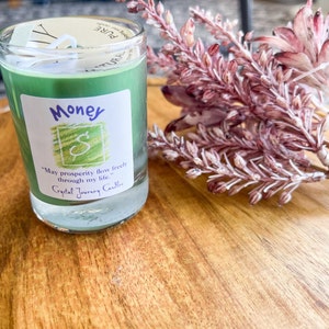 Crystal Journey Soy Candle, Soy Candle, Ritual Candle, Manifesting Candle, Love Candle, Laughter Candle, Money Candle, Ritual Jar Candle