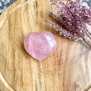 Rose Quartz Hearts, Rose Quartz, Crystal Healing, Compassion Stone, Rose Quartz Puffy Heart, Love Stone, Crystal Gifts, Heart Chakra