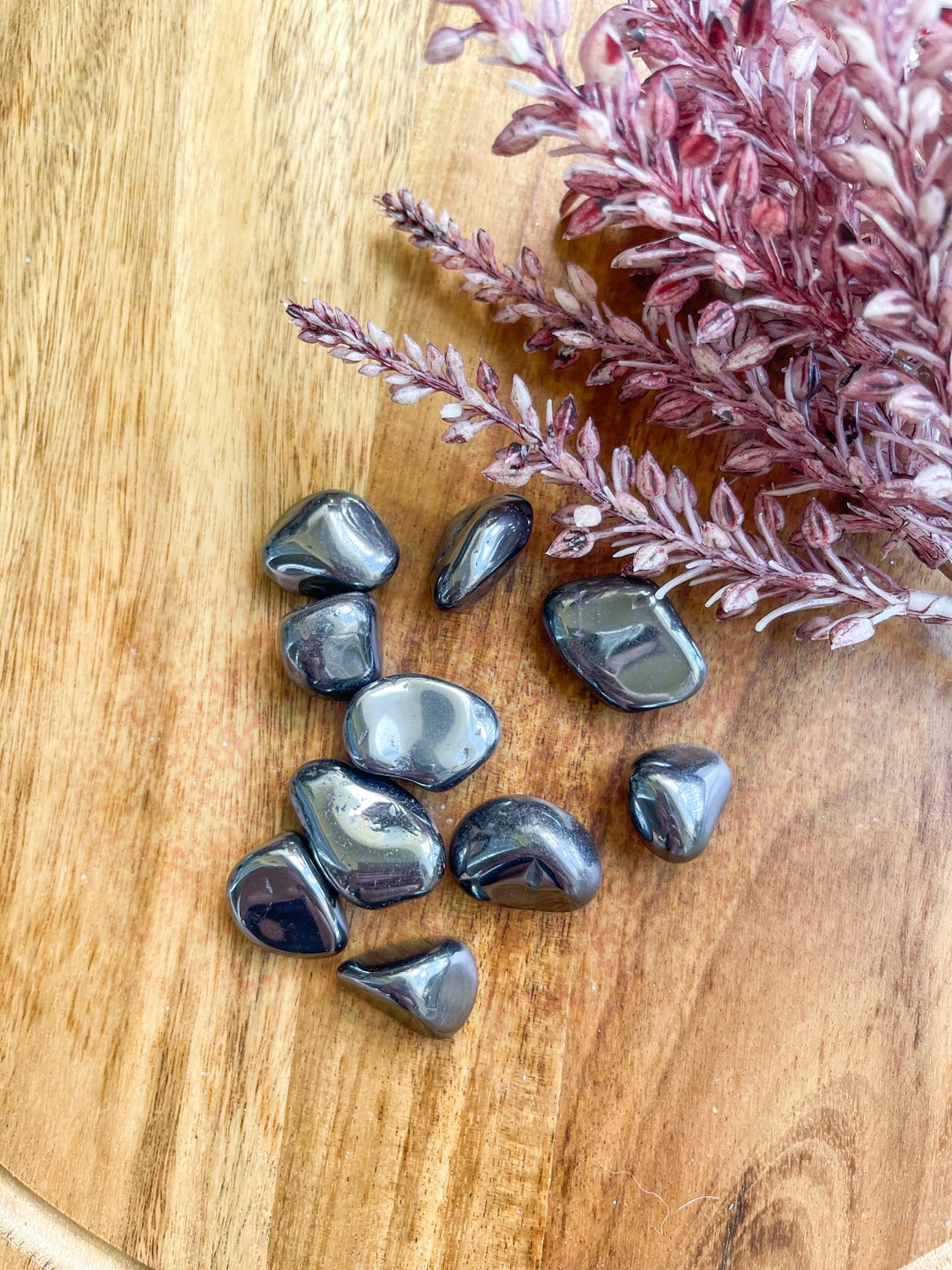 Not Roots Stone Tumbled Hematite Stone: Grounding Root Chakra Crystal - Etsy