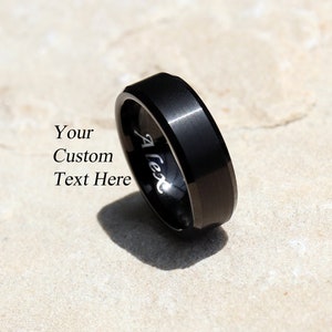 Black Tungsten Ring, Mens Wedding Band, Black Tungsten Wedding Band, Mens Tungsten Ring, Male Wedding Ring, Brushed Tungsten Ring, Mens Ring