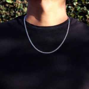Men s Chain Necklace Boys Chain Necklace Waterproof Jewelry