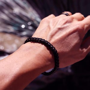 Pulsera personalizada, pulsera de cadena, pulsera para hombre, pulsera personalizada, pulsera con nombre, pulsera grabada, regalo para él, joyería de verano imagen 8
