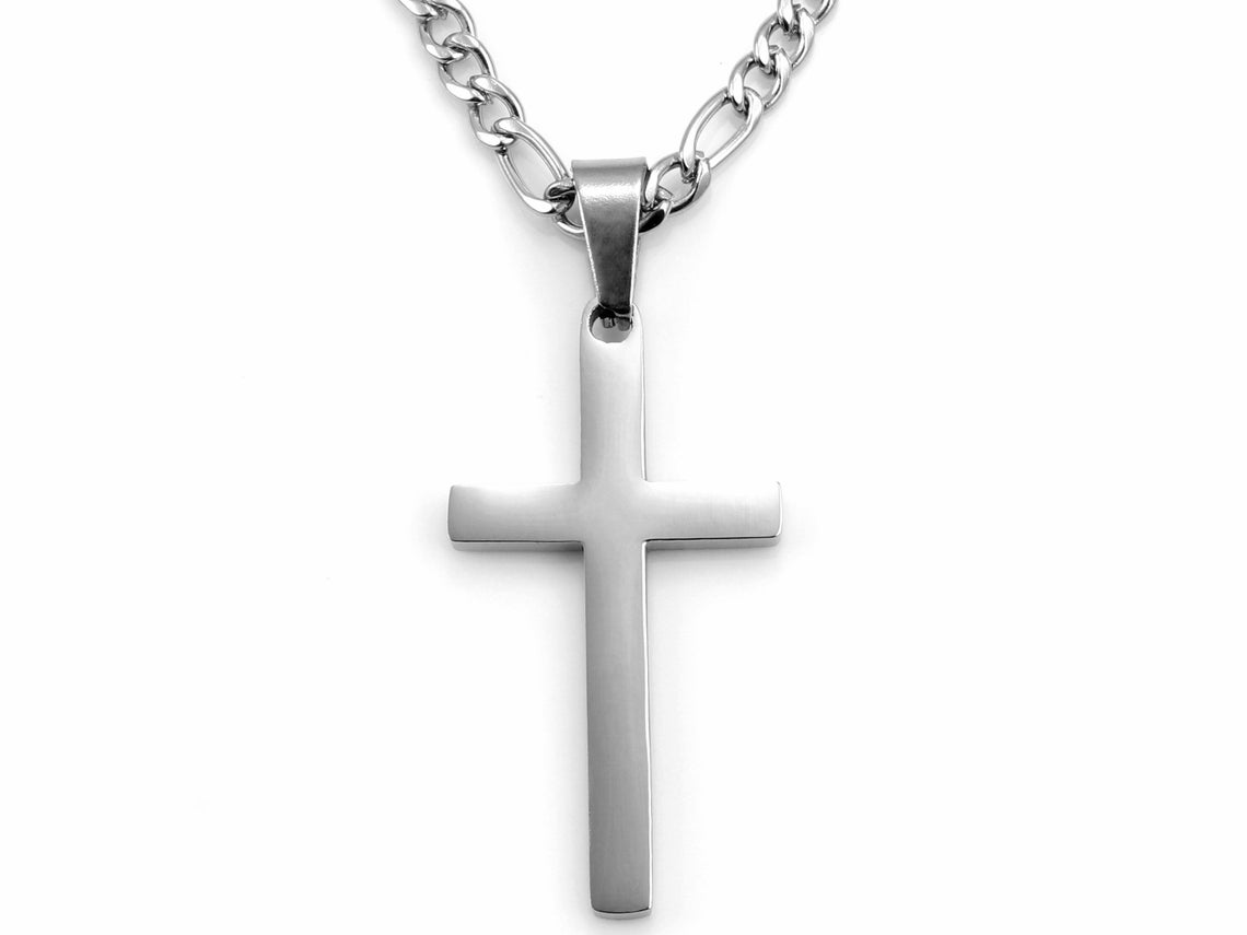 Personalized Cross Necklace Men's Cross Necklace Etsy