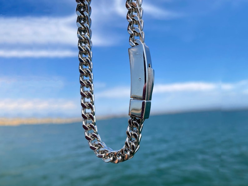 Personalized Bracelet Chain Bracelet Mens Bracelet Custom Etsy