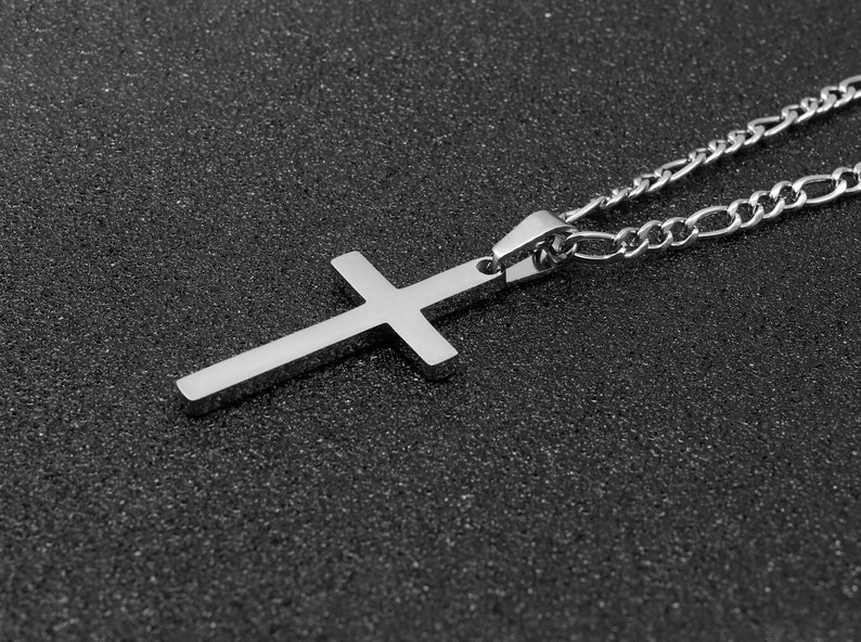 Silver Cross Necklace for Men Gold Cross Necklaces for Men - Etsy