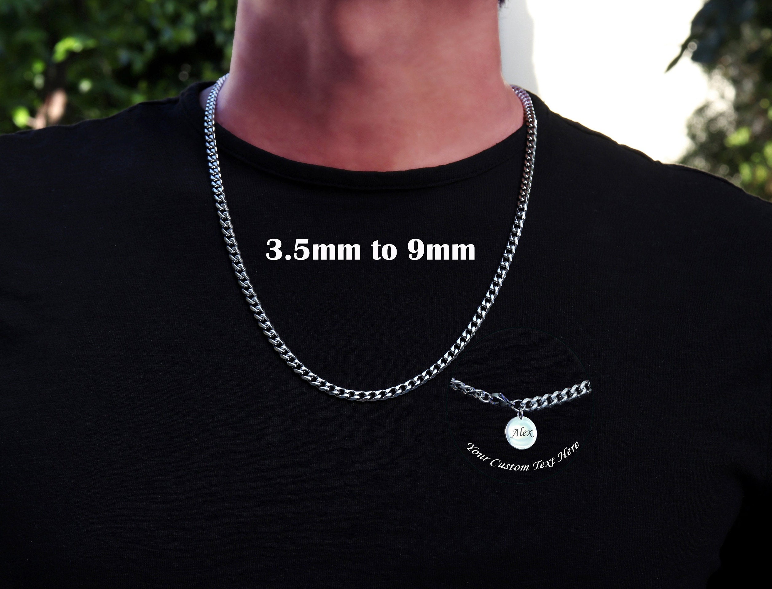 Miami Cuban Chain, Cuban Link Chain, Mens Chain Necklace
