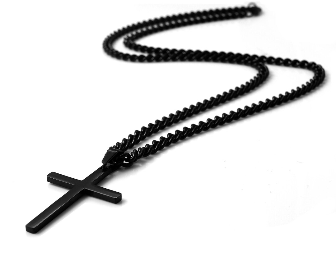 Men's Cross Necklace , Man Cross Necklace, Cross Necklace for Men