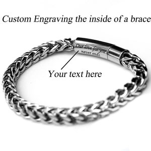 Mens Silver Bracelet, Men Chain Bracelet, Mens Bracelet, Bracelet for Men, Gift for Him, Men Jewelry, Stainless Steel, Franco Chain Bracelet