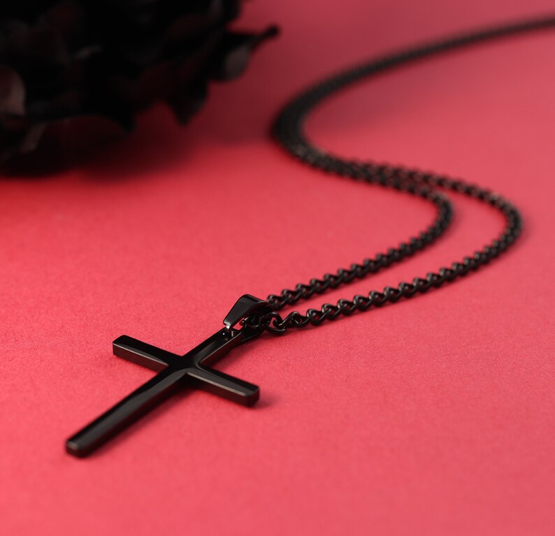 Cross Necklace for Men Stainless Steel Cross Necklaces for Etsy