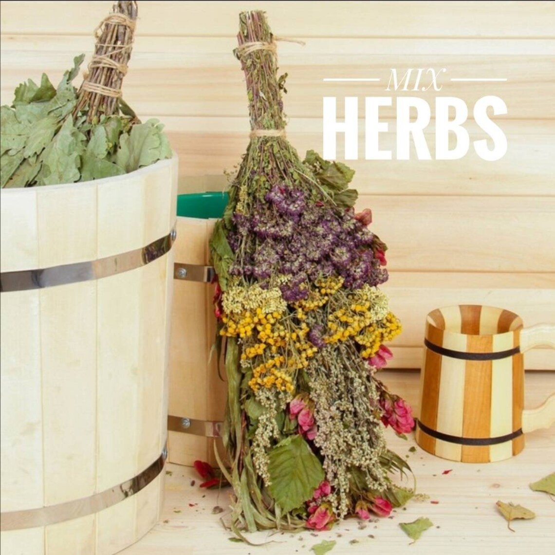 Dried Herbs Broom Herbs for Sauna Herb Whisk Zero waste Etsy